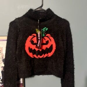 NWT Dolls Kill Tricks N’ Treats Jack O’ Lantern Sweater
